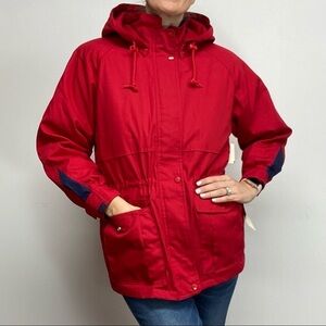 NWT Towne London Fog Red Plaid Lining Winter Coat